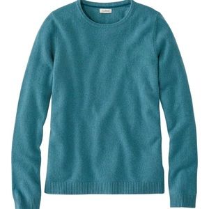 Pretty blue 100% Cashmere LL Bean sweater